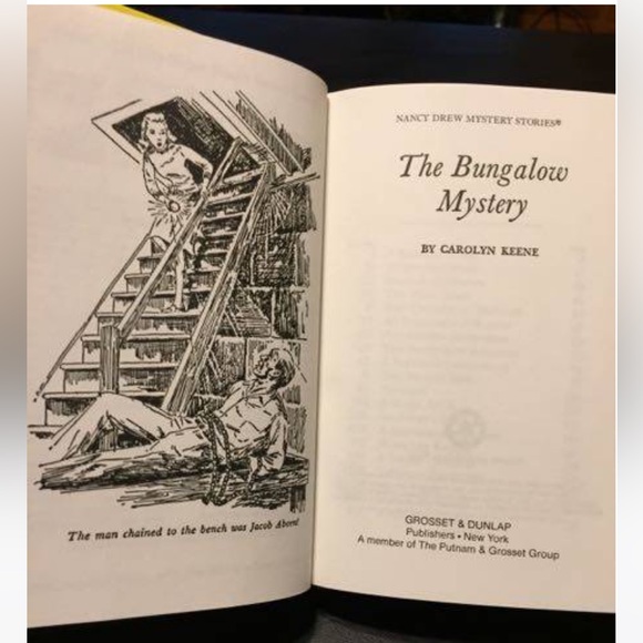 Nancy Drew Hard Cover Book Pair - Staircase/Bungalow - Picture 3 of 10